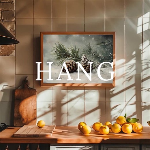 Vintage Winter Baseball Art Print: Glove, Bat, Ball on Snowy Field (Digital Download) i0157