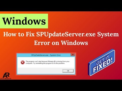 How to Fix SPUpdateServer.exe System Error on Windows