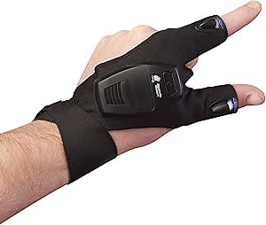 Atomic Beam Glove Flashlight Original by BulbHead, LED Light Gloves, Hand Light, and Finger Light for Everyday Use, Electronics, Crafts, and More (1 Pack)