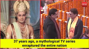 Actor Arun Govil, who played the role of Lord Ram in Ramanand Sagar's Ramayan arrives ahead of the Pran Pratishtha ceremony. #Pranpratishtha #RamMandir #Ayodhya #RamMandirPranPratishta | The Times of India