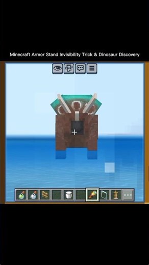 Minecraft Armor Stand Invisibility Trick & Dinosaur Discovery