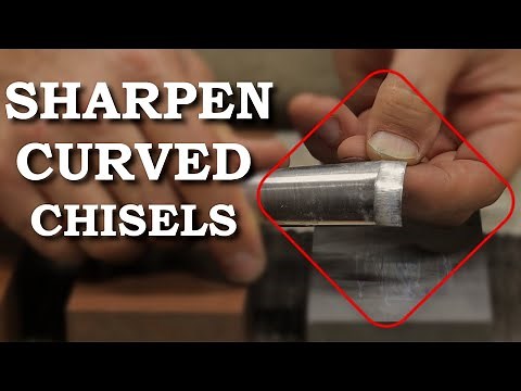 Freehand SHARPEN a carving gouge