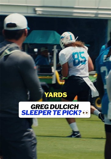 Are you keeping an eye on Greg Dulcich in the final 3 rounds of your draft? 👀 #nfl #fantasyfootball #gregdulcich #fantasyfootballadvice #dolphins