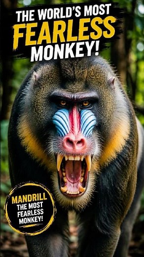 🐒 The Most Fearless Monkey on Earth! Meet the Powerful Mandrill