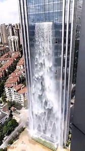 380K views · 3.4K reactions | This is the world’s highest man-made waterfall on a skyscraper in China!  | VT | Facebook