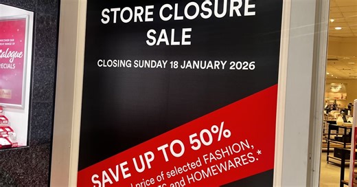 David Jones confirms the closure of two key locations