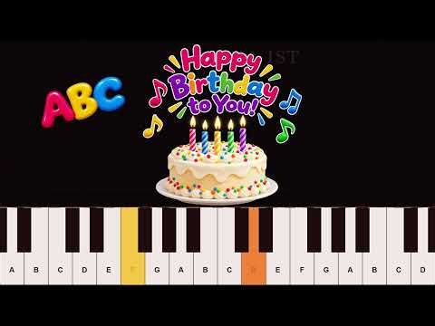Happy Birthday to You – Easy Piano Tutorial for Beginners | ABC Notes | Slow Practice