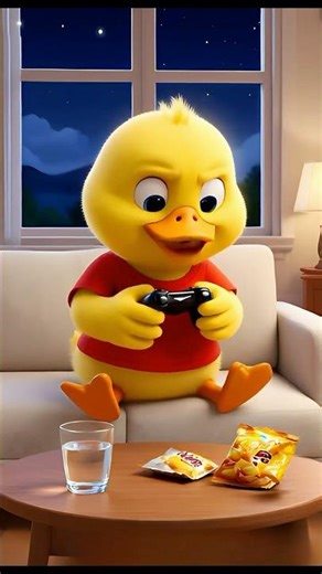 Cartoon Duck 🦆Pulls an All-Nighter! | Gaming Marathon Fail | Little Duck World