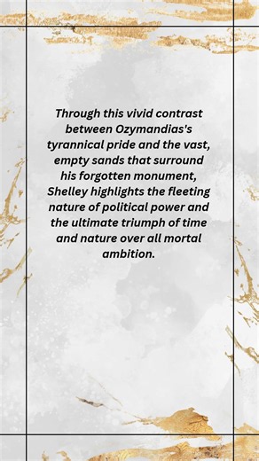 Summary of Ozymandias written by Percy Bysshe Shelley english plus one +1
