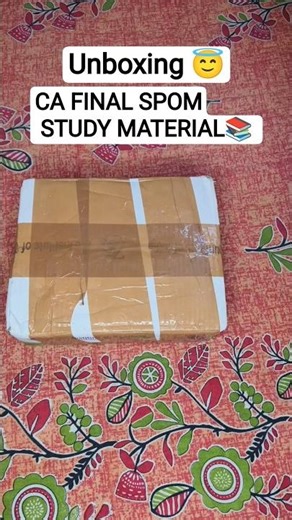 Unboxing ICAI SPOM Study Material 💫😇📚✌️#shorts #ytshorts