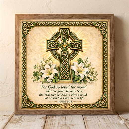 Square Prints Celtic Cross He is Risen, Christian Easter Gift, Religious Decor, Faith Based Gift, Celtic Christian Art, Irish Christian Gift - Etsy