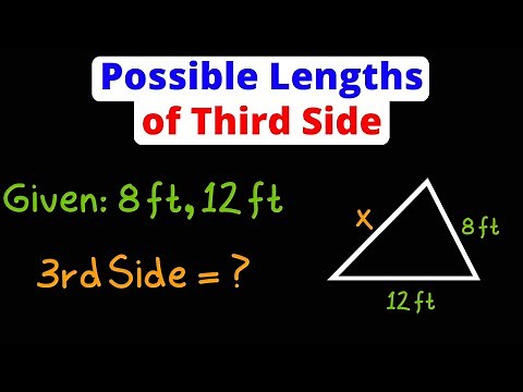 Find Possible Lengths of Third Side of Triangle | Geometry | Eat Pi