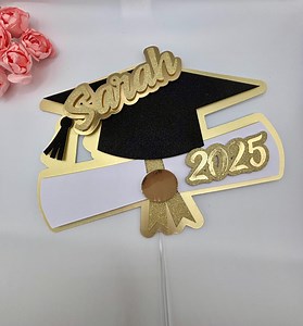 Graduation Cake Topper, Congrads, University, Mortar Board, Scroll, Personalised Cake Topper, Uni, Student - Etsy UK