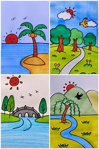57K views · 421 reactions | Easy to Draw Nature Drawings for Children | Kids Planet | Facebook