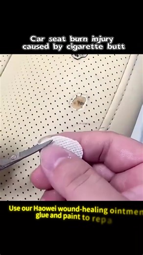 Repairing Car Seat Burns from Cigarette Butts