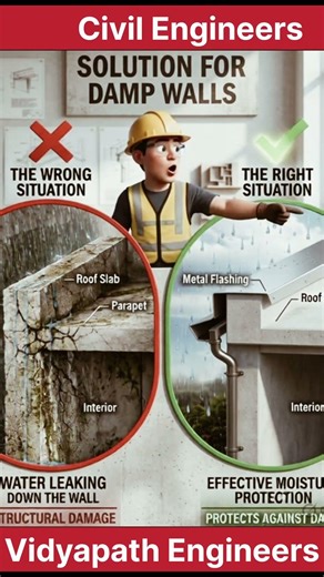 Fix Damp Walls Permanently (Right vs Wrong Method) 💧 #vidyapathengineers