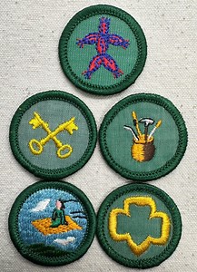 Vintage 1975-1979 Girl Scout Badges: RETIRED Junior Proficiency - PLASTIC Backing - Sold Separately - Etsy