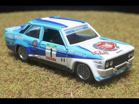 Fiat 131 Abarth rally Portugal winner by Tomica Mr. Craft 3D printed wheels Cromodora CD68 diecast