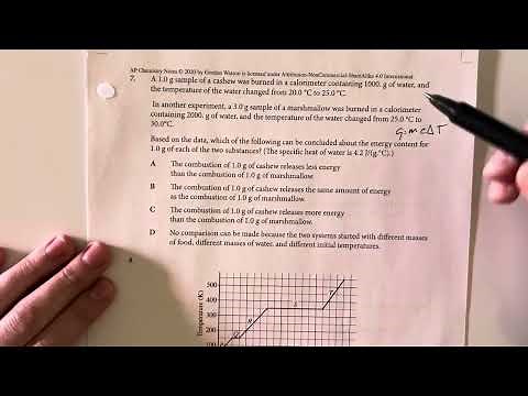 AP Chemistry Unit 6.4 Practice Problems - Heat Capacity and Calorimetry