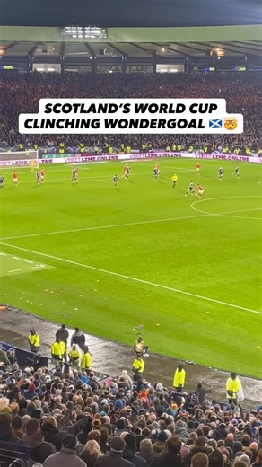 Men in Blazers | WATCH THIS KENNY MCLEAN MIDFIELD STRIKE 😱 Fantastic video from @skysports_keith shows the moment Scotland sealed their World Cup fate 💙 | Instagram