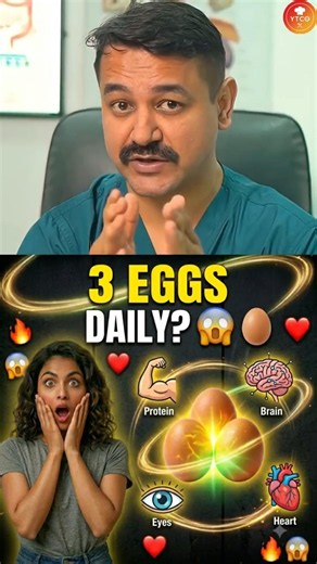 Power of Eating 3 Eggs Every Day 🥚💪 | Dr. Shubham Vatsya #shorts
