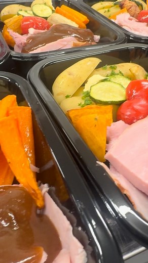 Campbells Butchery Ham off the bone and fresh seasonal Vegetables!!! These meals are available in store now, as well as Roast Lamb and seasonal Vegetable meals 👏🏼 | The Kitchen