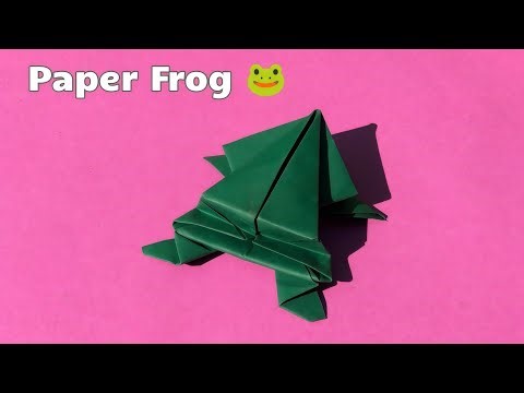 Paper Origami Frog That Jumps! 🐸✨ Easy DIY Craft Tutorial