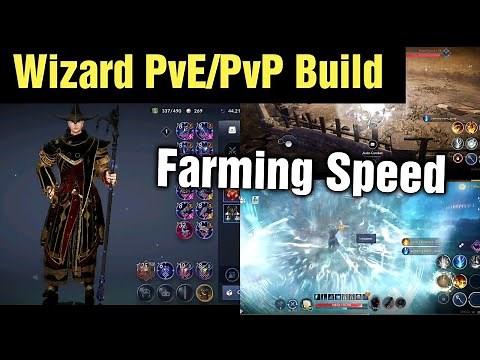 Black Desert Mobile Wizard Global PvE & PvP Build & Farming Speed Test