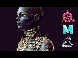 3D Art Creation Full Workflow Process Using Maya, Zbrush and Substance Painter
