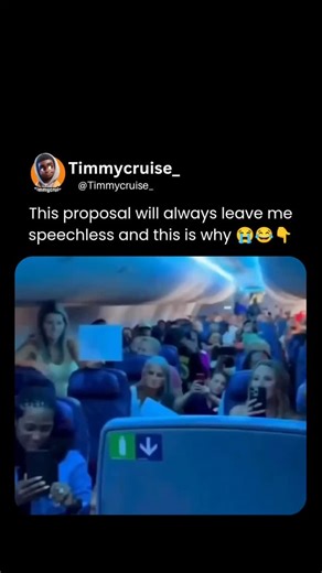 Timmycruise on Instagram: "This viral video captures a heartfelt yet hilariously awkward moment on an EasyJet flight to Benidorm (heading to Alicante airport). A man surprises his girlfriend by proposing right outside the airplane lavatory as she exits. Dressed in navy shorts and a white polo shirt, he holds her hands, expresses his love, drops to one knee, and slips a ring on her finger amid cheers and claps from passengers. She appears shocked but overjoyed, hugging him tightly before an air h