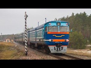 Trains of Belarus: lots of Ukranian-and-Latvian suburban trains and lots of freight 2TE10!