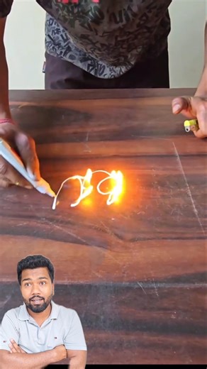 Fire Writing Trick EXPOSED! Real or Fake? FireTrick #ViralTrick #Experiment #MythBusted #FakeOrReal