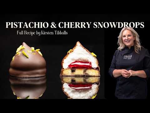 Make These Irresistible Pistachio & Cherry Snowdrops | Full Recipe by Kirsten Tibballs