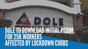 The Department of Labor and Employment (DOLE) is set to download an initial P130 million to its regional offices to help around 25,000 workers recover from the effects of the government’s imposition of Alert Level 3 in Metro Manila to curb the surge in COVID-19 cases. Video by PTV RELATED STORY: https://newsinfo.inquirer.net/1546095/dole-to-download-initial-p130m-for-25k-workers-affected-by-lockdown-curbs | INQUIRER.net