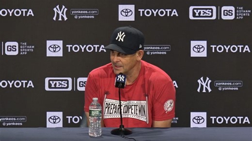 Aaron Boone discusses the passing of John Sterling