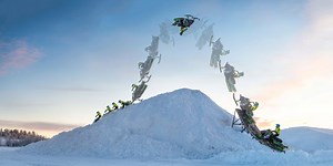 WATCH: First ever female snowmobile backflip