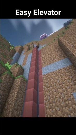 Easy Elevator ⬆️⬇️ | Minecraft #mctutorial #minecraftshorts #minecraftbuilding