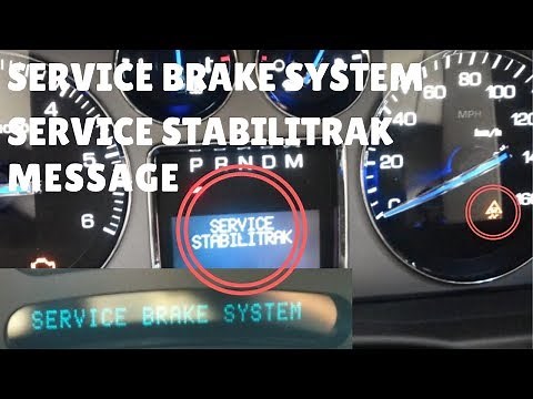 Resolving a Service Brake System Light Brake, Service Stablitrak, Traction Control Off