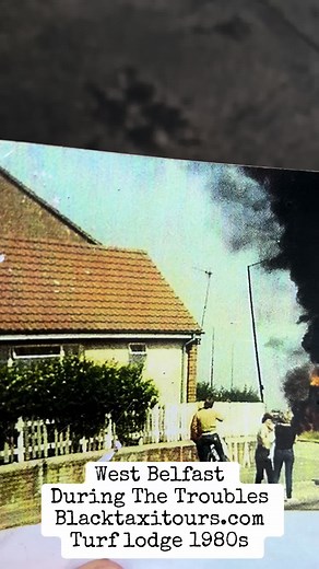 West Belfast Turf lodge during The Troubles#belfast #foryoupage #blacktaxitours