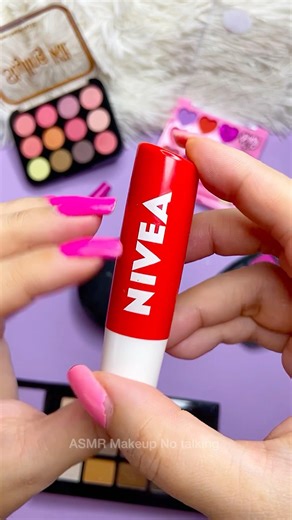 ASMR Makeup No Talking Set Satisfying Unboxing Review Skincare Sounds Video Lip balm