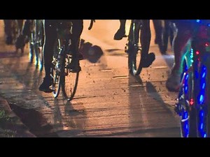 Group of naked cyclists take to the streets of Houston to spread their message