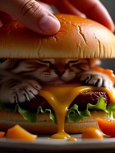 Kitten cheeseburger | Fat Daddy Meats