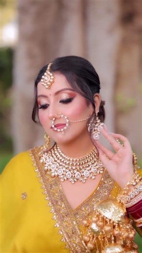 Punjabi Bride in process #bridalmakeup #youtubeshorts #wedding #realbride #youtubevideo #bridemakeup