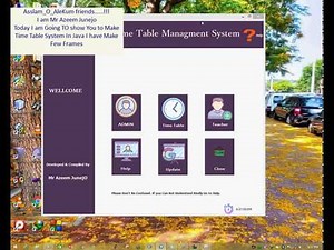 Show Fetch Database Data Into JTextFields JTables Jframe Java Netbeans AjjuVirus Time Table System