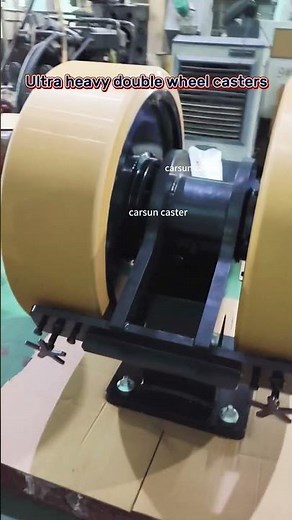 Ultra heavy duty Industrial casters steel core polyurethane wheels double wheel casters #casters