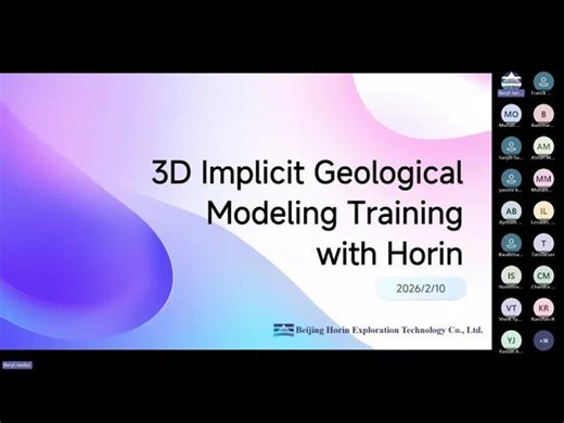 Horin Training: 3D Implicit Geological Modelling | Horin Exploration Technology posted on the topic | LinkedIn