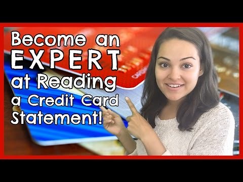 How To Read Your Credit Card Statement Like A PRO!