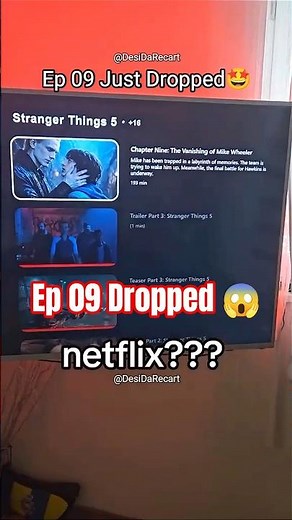 🔴Ep 09 Just Dropped Guys😱 Stranger Things is Not Over Guys #shorts #strangerthings #strangerthings5