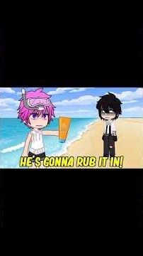 He Chose The Wrong Day To Go To The Beach 😰 | Gacha Life #Shorts
