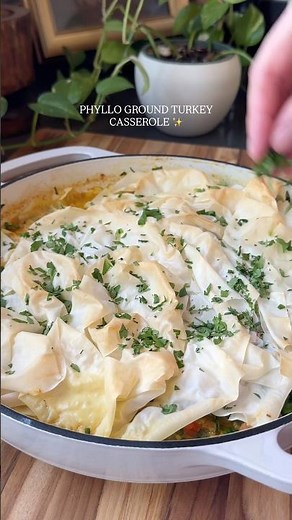 Phyllo Ground Turkey Casserole